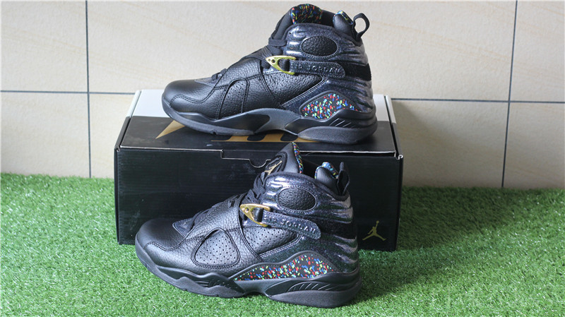 Authentic Air Jordan 8 Retro CHAMPIONSHIP PACK \"CONFETTI\" Cigar 8